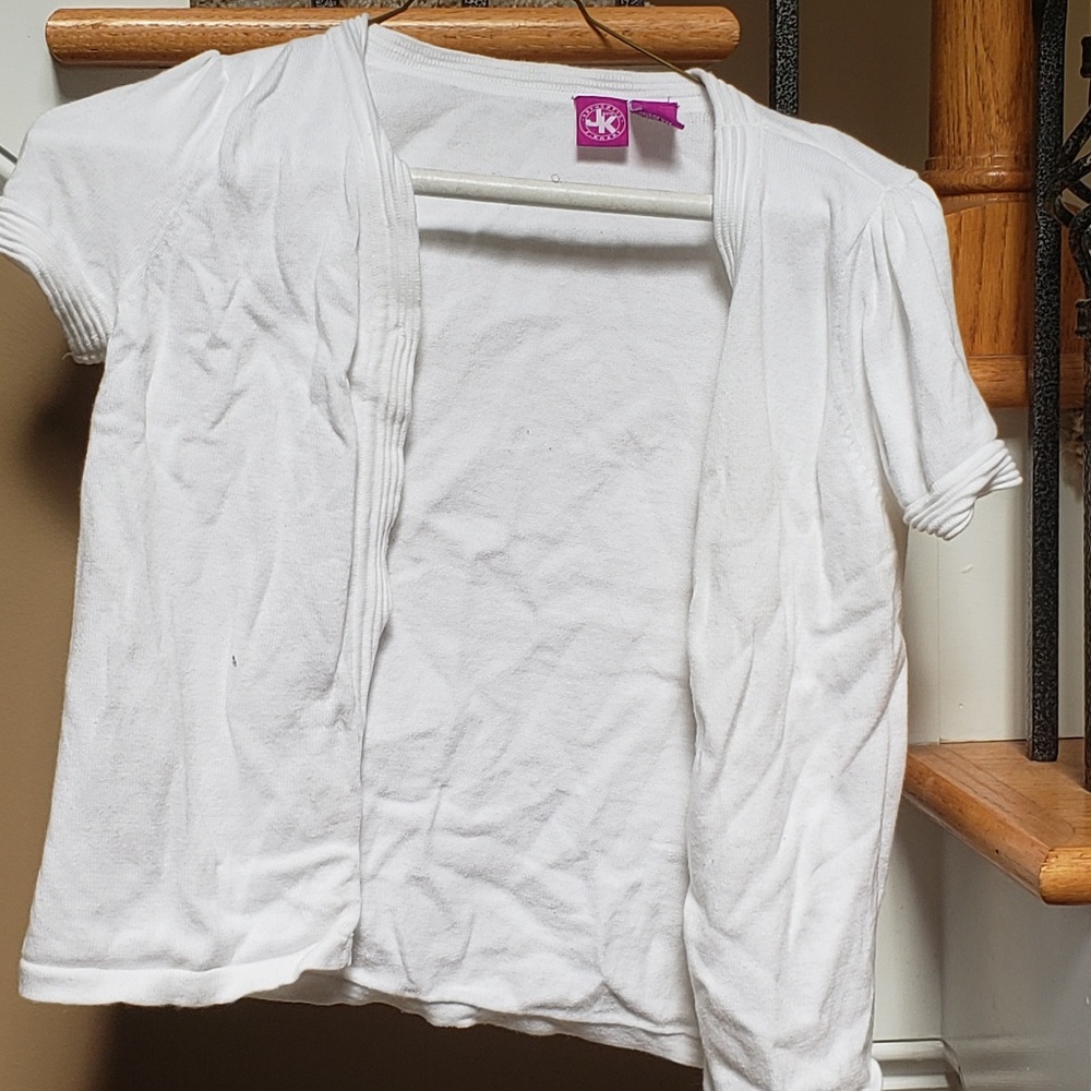 White Mini Cardigan